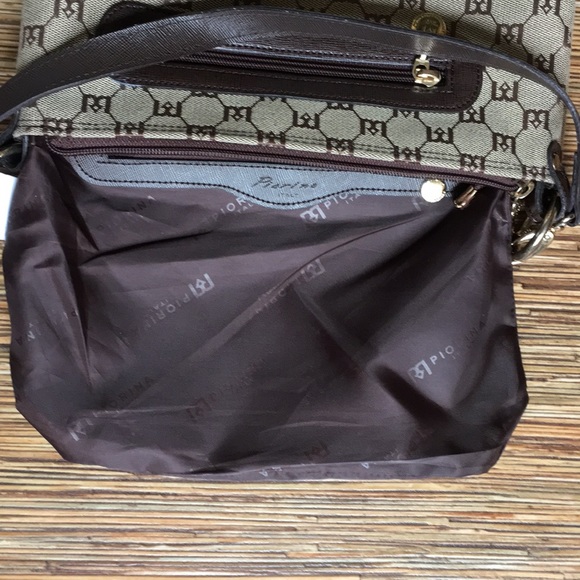Piorina Bag Handbag Tan Signature Fabric Brown - Picture 6 of 8